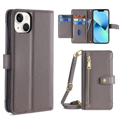 Sheep Texture Cross-body Zipper Wallet Leather Phone Case, For iPhone 13 mini, For iPhone 13, For iPhone 13 Pro, For iPhone 13 Pro Max