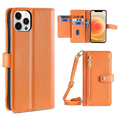 Sheep Texture Cross-body Zipper Wallet Leather Phone Case, For iPhone 12 mini, For iPhone 12 / 12 Pro, For iPhone 12 Pro Max