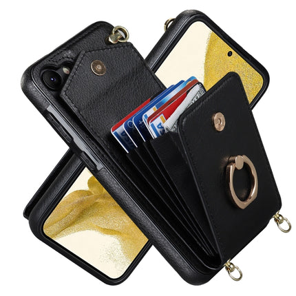 Ring Holder RFID Card Slot Phone Case with Long Lanyard, For Samsung Galaxy S22 5G, For Samsung Galaxy S22+ 5G, For Samsung Galaxy S22 Ultra 5G, For Samsung Galaxy S23 5G