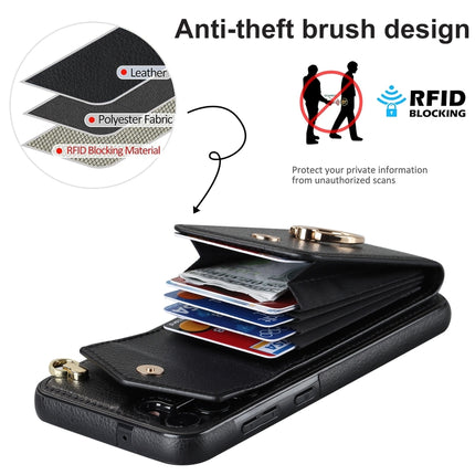 Ring Holder RFID Card Slot Phone Case with Long Lanyard, For Samsung Galaxy S23+ 5G, For Samsung Galaxy S23 Ultra 5G