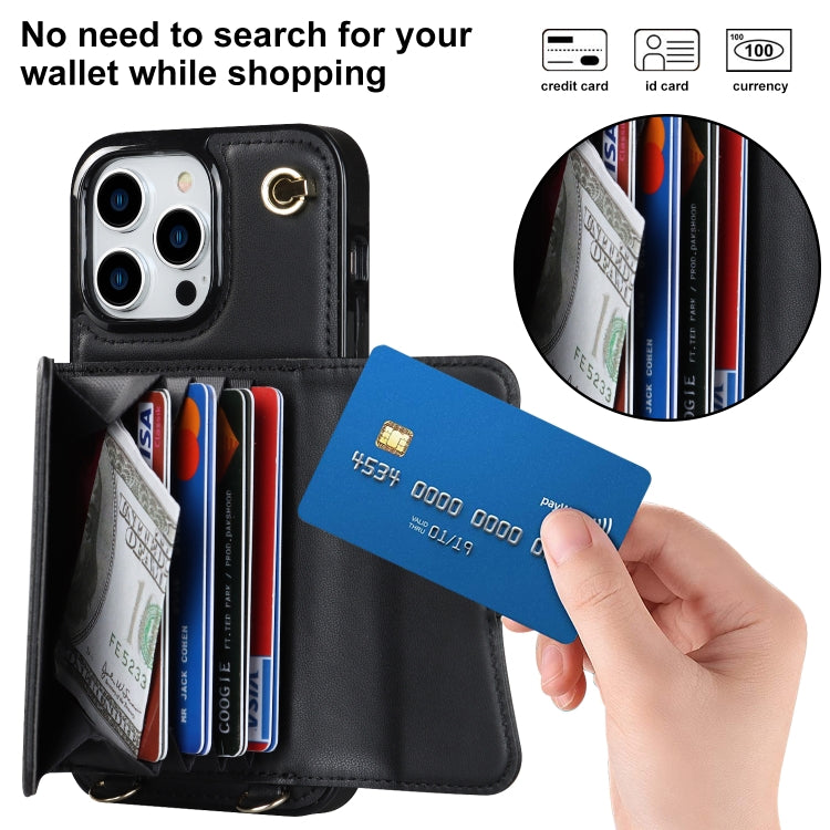 RFID Card Slot Phone Case with Long Lanyard, For iPhone 13 Pro