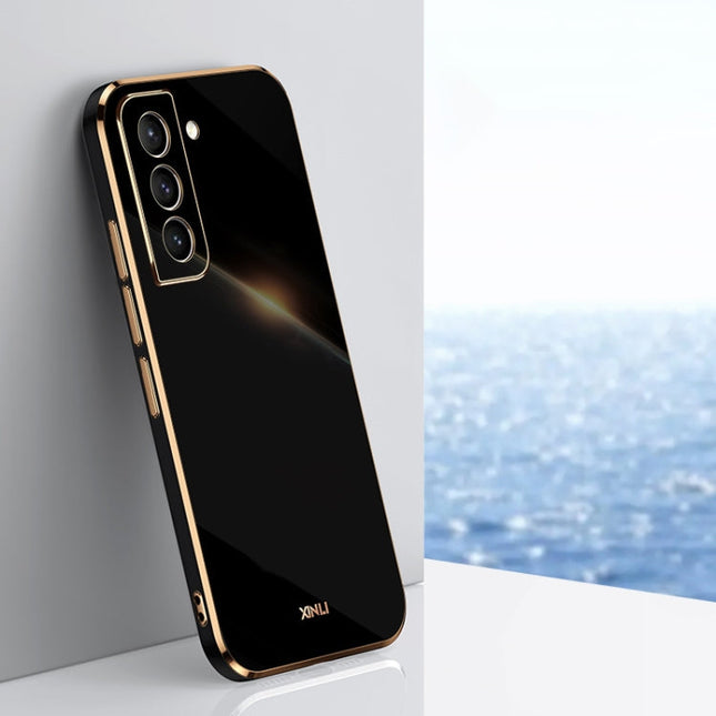 XINLI Straight Edge 6D Electroplate TPU Phone Case, For Samsung Galaxy S21 5G, For Samsung Galaxy S21+ 5G, For Samsung Galaxy S21 Ultra 5G