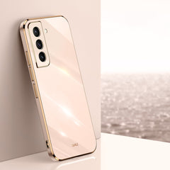 XINLI Straight Edge 6D Electroplate TPU Phone Case, For Samsung Galaxy S21 5G, For Samsung Galaxy S21+ 5G, For Samsung Galaxy S21 Ultra 5G