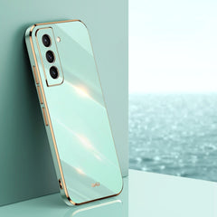 XINLI Straight Edge 6D Electroplate TPU Phone Case, For Samsung Galaxy S21 5G, For Samsung Galaxy S21+ 5G, For Samsung Galaxy S21 Ultra 5G