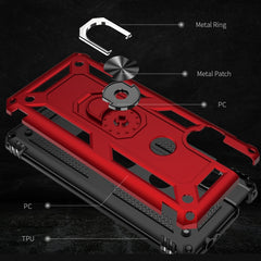 Shockproof TPU + PC Protective Case with 360 Degree Rotating Holder, For Motorola One Hyper