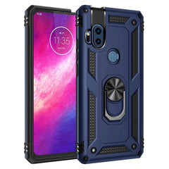 Shockproof TPU + PC Protective Case with 360 Degree Rotating Holder, For Motorola One Hyper