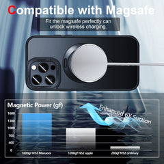 3 in 1 Skin Feel MagSafe Holder Phone Case, For iPhone 14 Pro Max, For iPhone 14 Pro, For iPhone 14, For iPhone 14 Plus