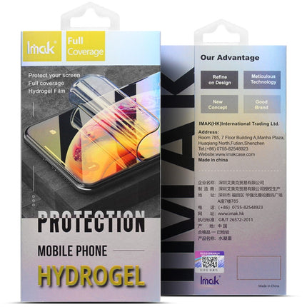 1 Sets imak Curved Full Screen Hydrogel Film (Screen+Back)