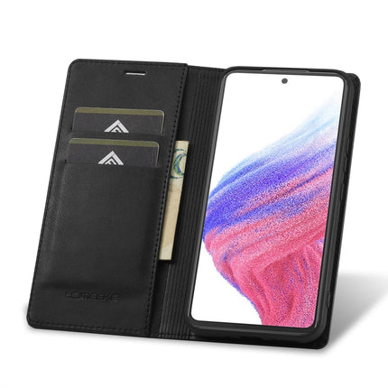 LC.IMEEKE RFID Anti-theft Leather Phone Case, For Samsung Galaxy A54 5G
