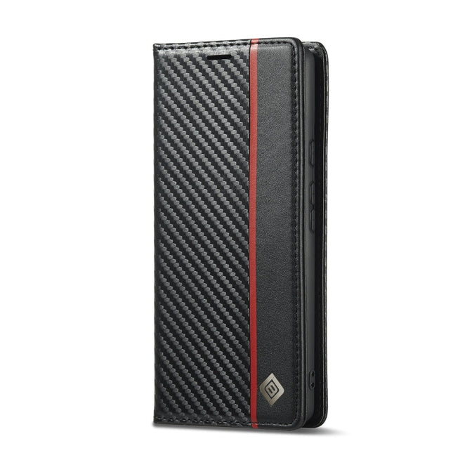 LC.IMEEKE Carbon Fiber Leather Phone Case, For Google Pixel 6a, For Samsung Galaxy A34 5G