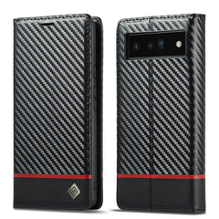 LC.IMEEKE Carbon Fiber Leather Phone Case, For Google Pixel 6a, For Samsung Galaxy A34 5G