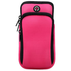 Zipper Double Pocket Multi Function Sports Arm Bag with Earphone Hole, For Smart Phones Below 6.0 inch