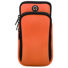 Zipper Double Pocket Multi Function Sports Arm Bag with Earphone Hole, For Smart Phones Below 6.0 inch