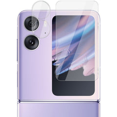 1 Sets imak Integrated Lens Film + Glass Rear Screen Sticker, For OPPO Find N2 Flip 5G