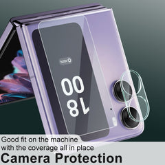 1 Sets imak Integrated Lens Film + Glass Rear Screen Sticker, For OPPO Find N2 Flip 5G