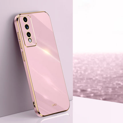 XINLI Straight Edge 6D Electroplate TPU Phone Case, For Honor 80 GT 5G, For Honor 80 Pro Flat