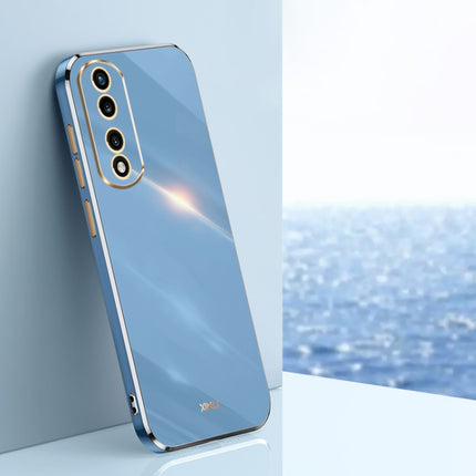 XINLI Straight Edge 6D Electroplate TPU Phone Case, For Honor 80 GT 5G, For Honor 80 Pro Flat