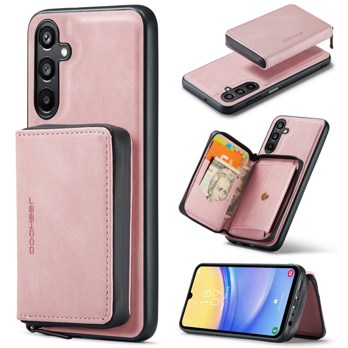 JEEHOOD Magnetic Zipper Horizontal Flip Leather Phone Case, For Samsung Galaxy A15 5G, For Samsung Galaxy A55 5G, For Samsung Galaxy A35 5G, For Samsung Galaxy S24 Ultra 5G