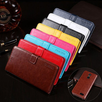 idewei  Crazy Horse Texture Horizontal Flip Leather Case with Holder & Card Slots & Wallet, For Oukitel C8, For Oukitel C15 Pro, For Oukitel C16 Pro