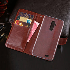 idewei  Crazy Horse Texture Horizontal Flip Leather Case with Holder & Card Slots & Wallet, For Oukitel C12 Pro, For Oukitel C15 Pro, For Oukitel C16 Pro