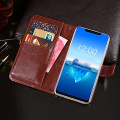 idewei  Crazy Horse Texture Horizontal Flip Leather Case with Holder & Card Slots & Wallet, For Oukitel C12 Pro, For Oukitel C15 Pro, For Oukitel C16 Pro