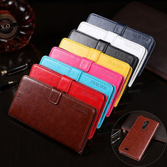 idewei  Crazy Horse Texture Horizontal Flip Leather Case with Holder & Card Slots & Wallet, For Oukitel C12 Pro, For Oukitel C15 Pro, For Oukitel C16 Pro