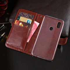 idewei  Crazy Horse Texture Horizontal Flip Leather Case with Holder & Card Slots & Wallet, For Oukitel C15 Pro, For Oukitel C16 Pro, For Oukitel C17 Pro, For Oukitel K3