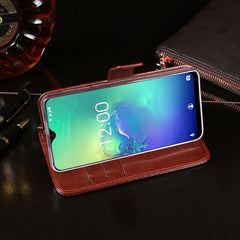 idewei  Crazy Horse Texture Horizontal Flip Leather Case with Holder & Card Slots & Wallet, For Oukitel C15 Pro, For Oukitel C16 Pro, For Oukitel C17 Pro, For Oukitel K3