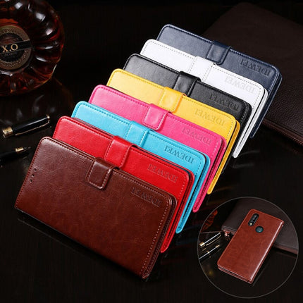 idewei  Crazy Horse Texture Horizontal Flip Leather Case with Holder & Card Slots & Wallet, For Oukitel C17 Pro, For Oukitel K5000
