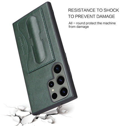 Fierre Shann Full Coverage Protective Leather Phone Case, For Samsung Galaxy S23+ 5G, For Samsung Galaxy S23 Ultra 5G