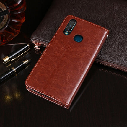 idewei  Crazy Horse Texture Horizontal Flip Leather Case with Holder & Card Slots & Wallet, For Vivo Y17 2019, For Vivo Z5x