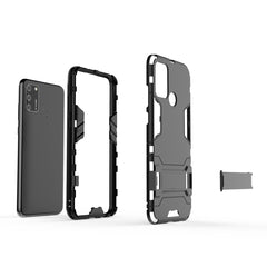 PC + TPU Anti-fall Protective Case with Invisible Holder, For Huawei Honor 9A, For Huawei Honor Play 4T Pro