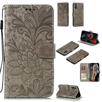 Lace Flower Embossing Pattern Horizontal Flip Leather Case , with Holder & Card Slots & Wallet & Photo Frame & Lanyard, For Huawei Enjoy 10e, For Xiaomi Redmi K30 Pro, For Xiaomi Redmi Note 9 Pro, For Xiaomi Redmi Note 9 Pro Max