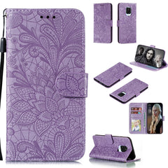 Lace Flower Embossing Pattern Horizontal Flip Leather Case , with Holder & Card Slots & Wallet & Photo Frame & Lanyard, For Huawei Enjoy 10e, For Xiaomi Redmi K30 Pro, For Xiaomi Redmi Note 9 Pro, For Xiaomi Redmi Note 9 Pro Max, For Xiaomi Redmi Note 9S