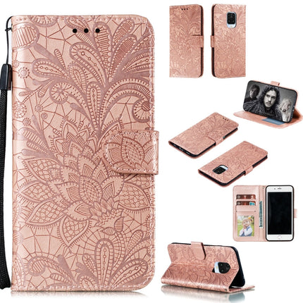 Lace Flower Embossing Pattern Horizontal Flip Leather Case , with Holder & Card Slots & Wallet & Photo Frame & Lanyard, For Xiaomi Redmi Note 9S, For Huawei Nova 7, For Huawei Nova 7 Pro, For Huawei Nova 7 SE