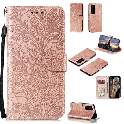 Lace Flower Embossing Pattern Horizontal Flip Leather Case , with Holder & Card Slots & Wallet & Photo Frame & Lanyard, For Huawei P40 Pro Plus, For Huawei Honor 30, For Huawei Honor 30 Pro, For Huawei Honor 30S