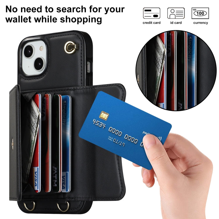 RFID Card Slot Phone Case with Long Lanyard, For iPhone 14 / 13, For iPhone 14 Plus, For iPhone 14 Pro, For iPhone 14 Pro Max, For iPhone 13 Pro Max