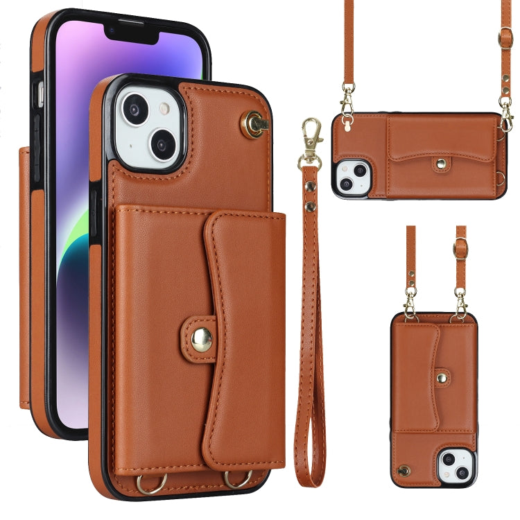 RFID Card Slot Phone Case with Long Lanyard, For iPhone 14 / 13, For iPhone 14 Plus, For iPhone 14 Pro, For iPhone 14 Pro Max, For iPhone 13 Pro Max