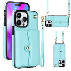 RFID Card Slot Phone Case with Long Lanyard, For iPhone 14 / 13, For iPhone 14 Plus, For iPhone 14 Pro, For iPhone 14 Pro Max