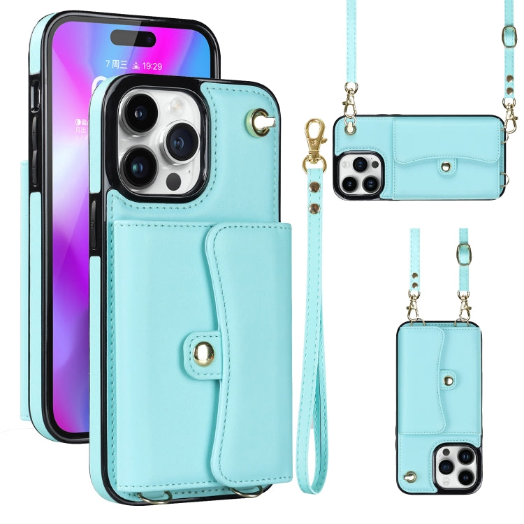 RFID Card Slot Phone Case with Long Lanyard, For iPhone 14 / 13, For iPhone 14 Plus, For iPhone 14 Pro, For iPhone 14 Pro Max, For iPhone 13 Pro Max