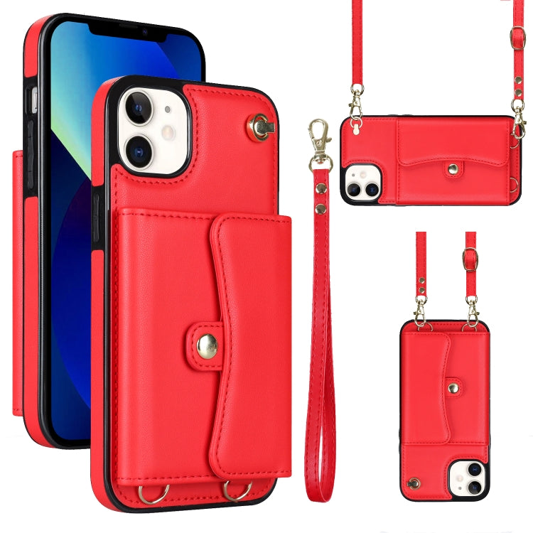 RFID Card Slot Phone Case with Long Lanyard, For iPhone 12, For iPhone 12 Pro, For iPhone 12 Pro Max, For iPhone 11, For iPhone 11 Pro