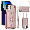 RFID Card Slot Phone Case with Long Lanyard, For iPhone 12, For iPhone 12 Pro, For iPhone 12 Pro Max, For iPhone 11, For iPhone 11 Pro