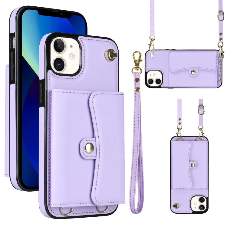 RFID Card Slot Phone Case with Long Lanyard, For iPhone 12, For iPhone 12 Pro, For iPhone 12 Pro Max, For iPhone 11, For iPhone 11 Pro