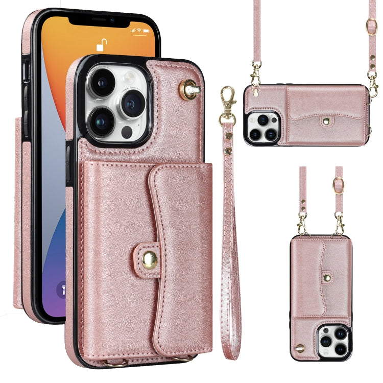 RFID Card Slot Phone Case with Long Lanyard, For iPhone 12, For iPhone 12 Pro, For iPhone 12 Pro Max, For iPhone 11, For iPhone 11 Pro