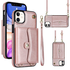 RFID Card Slot Phone Case with Long Lanyard, For iPhone 11, For iPhone 11 Pro, For iPhone 11 Pro Max, For iPhone X / XS