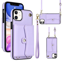 RFID Card Slot Phone Case with Long Lanyard, For iPhone 11, For iPhone 11 Pro, For iPhone 11 Pro Max, For iPhone X / XS