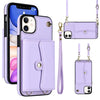 RFID Card Slot Phone Case with Long Lanyard, For iPhone 12, For iPhone 12 Pro, For iPhone 12 Pro Max, For iPhone 11, For iPhone 11 Pro