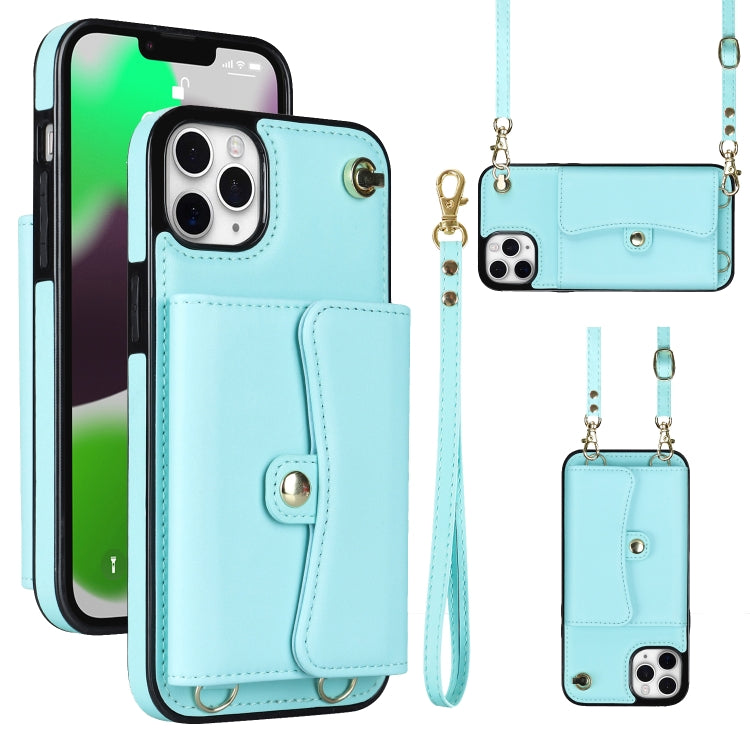 RFID Card Slot Phone Case with Long Lanyard, For iPhone 12, For iPhone 12 Pro, For iPhone 12 Pro Max, For iPhone 11, For iPhone 11 Pro