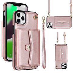 RFID Card Slot Phone Case with Long Lanyard, For iPhone 11, For iPhone 11 Pro, For iPhone 11 Pro Max, For iPhone X / XS