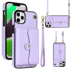 RFID Card Slot Phone Case with Long Lanyard, For iPhone 11, For iPhone 11 Pro, For iPhone 11 Pro Max, For iPhone X / XS
